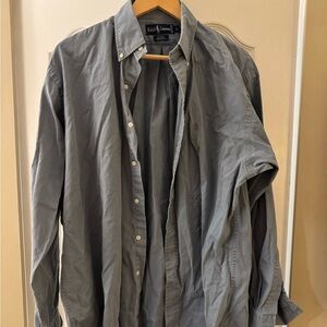 Ralph Lauren Men's Charcoal Button Down Shirt